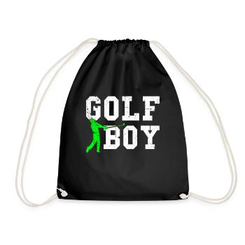 golf boy - Turnbeutel - Schwarz - Vorne
