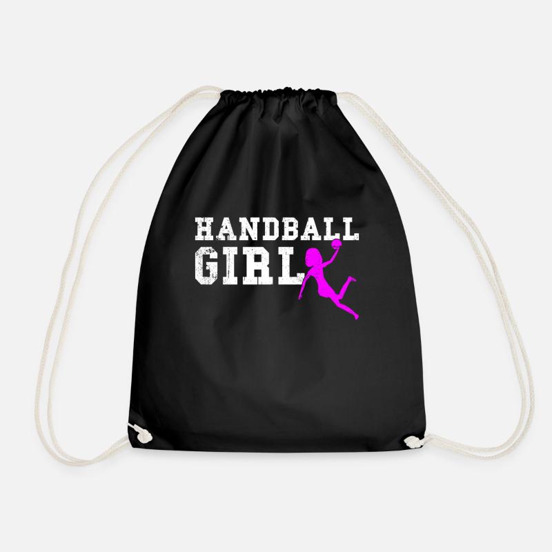 handball girl - Turnbeutel - Schwarz