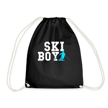 ski boy - Turnbeutel - Schwarz - Vorne