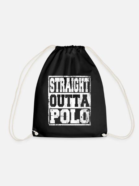 Polo Spruch lustig - Turnbeutel - Schwarz