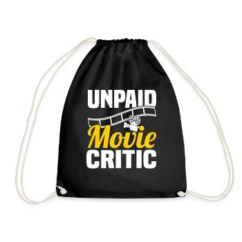 Film Critic Film Review Feature Film Film - Drawstring Bag - black - Front