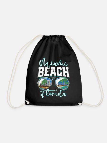 Miami Beach Florida - Turnbeutel - Schwarz
