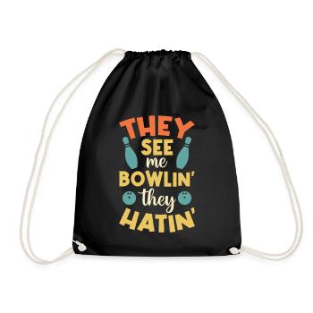 Rollin avec mes Homies - Bowling Alley Sport Bowler - Sac de sport léger - noir - Devant