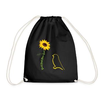 Meilleur oiseau maman jamais tournesol oiseau oiseau maman - Sac de sport léger - noir - Devant