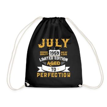Anniversaire Juillet 1959 né Vintage - Sac de sport léger - noir - Devant