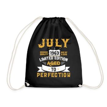 Anniversaire Juillet 1963 né Vintage - Sac de sport léger - noir - Devant