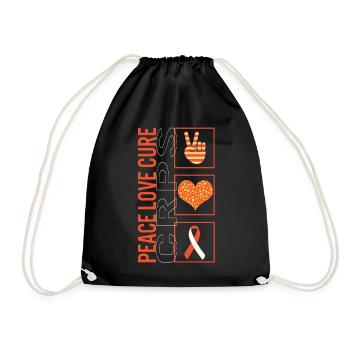 Peace Love Cure CRPS T Shirt - Sac de sport léger - noir - Devant