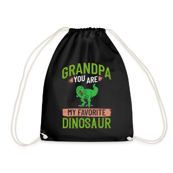 Grand-père dinosaure Grand-père Saurus Opasaurus - Sac de sport léger - noir - Devant