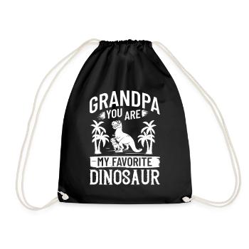 Grand-père dinosaure Grand-père Saurus Opasaurus - Sac de sport léger - noir - Devant