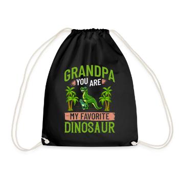 Grand-père dinosaure Grand-père Saurus Opasaurus - Sac de sport léger - noir - Devant