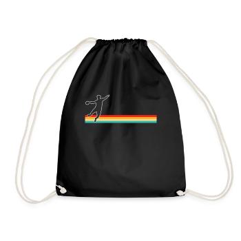 Handball Retro - Drawstring Bag - black - Front