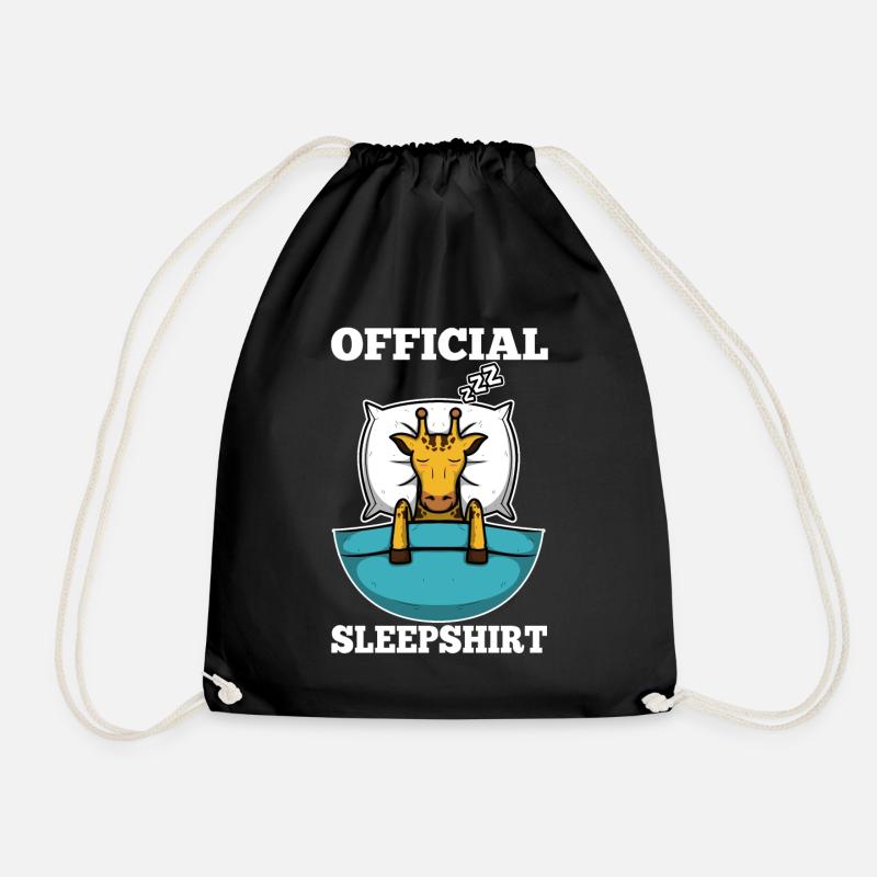 Official sleepshirt Giraffe - Turnbeutel - Schwarz