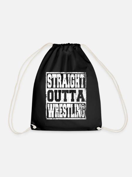 Wrestling Spruch lustig - Turnbeutel - Schwarz