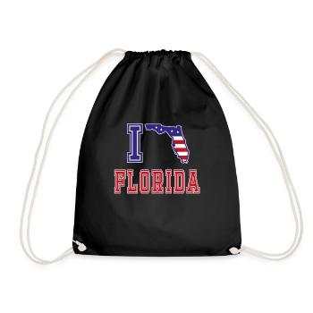 Florida USA I love Albama - Turnbeutel - Schwarz - Vorne