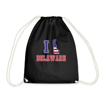 Delaware USA I love Albama - Turnbeutel - Schwarz - Vorne