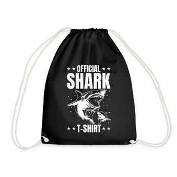 Offizielles Shark T-shirt I Sharkfish Großer - Turnbeutel - Schwarz - Vorne