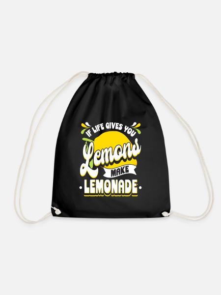 When Life Gives You Lemons Make Lemonade - Turnbeutel - Schwarz