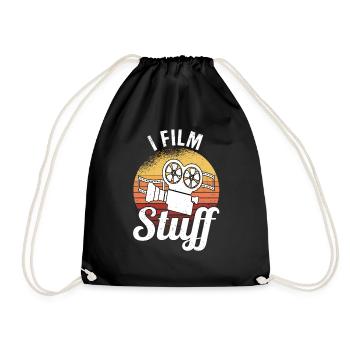 Director Filmmaker Feature Film Film - Drawstring Bag - black - Front