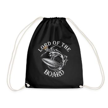 Lord of the Board - Drawstring Bag - black - Front