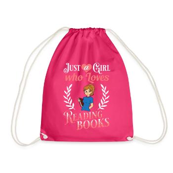 Book Girls Read Women Bookworm Bibliothécaire - Sac de sport léger - fuchsia - Devant