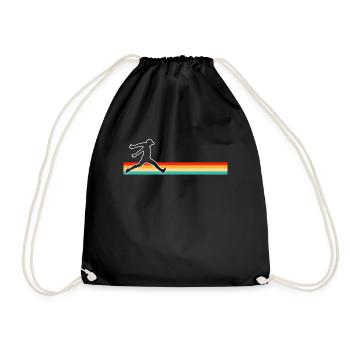Parkour Retro - Drawstring Bag - black - Front
