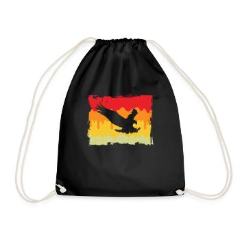 Adler Retro - Drawstring Bag - black - Front
