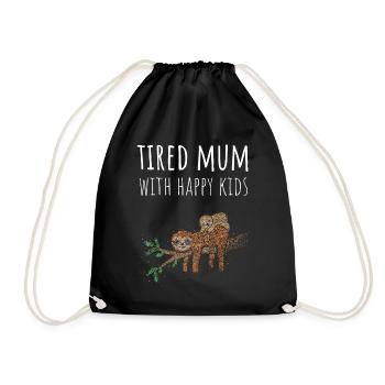 Mom Mother Mother's Day Mother's Day Gift - Drawstring Bag - black - Front