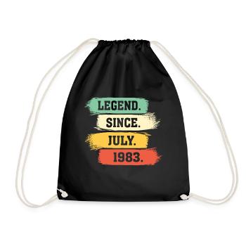 Légende depuis juillet 1983 - Sac de sport léger - noir - Devant
