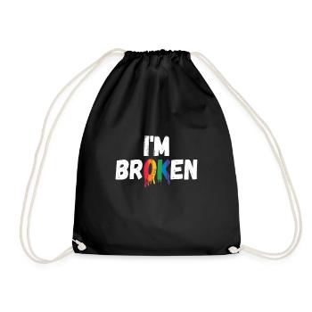 LGBTQ Pride I'm Ok - Menschenrechte - Turnbeutel - Schwarz - Vorne