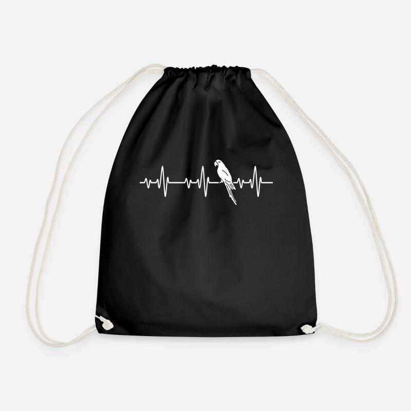 Heartbeat Papagei Vogel Nymphensittich Vogel - Turnbeutel - Schwarz