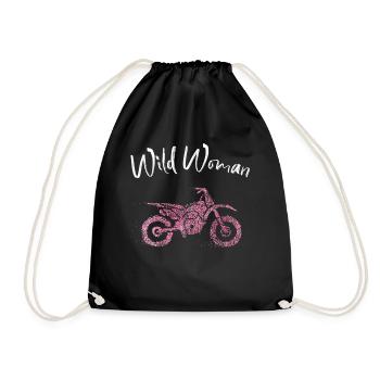 Motorcycle Motorcyclist Motorcycle Tour - Drawstring Bag - black - Front