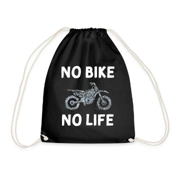 No Bike No Life Motorcycle Biker Biker - Drawstring Bag - black - Front