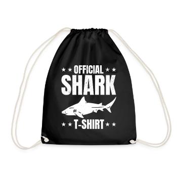 Shark Offizielles Shark T-Shirt Great White - Turnbeutel - Schwarz - Vorne