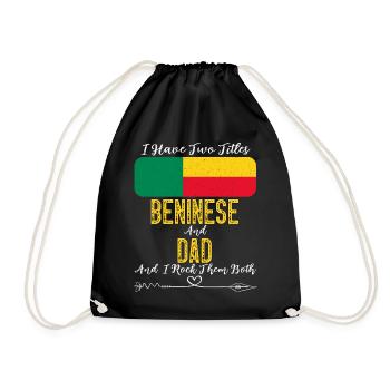 I Have Two Titles Belarusan and Dad Belarus - Turnbeutel - Schwarz - Vorne