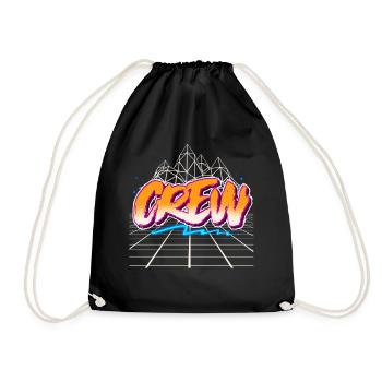 Crew - Drawstring Bag - black - Front