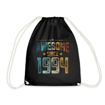 1994 Naissance Année de naissance - Sac de sport léger - noir - Devant