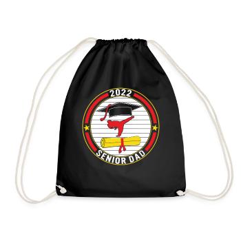 Klasse von 2022 Senior Taekwondo Dad Graduation - Turnbeutel - Schwarz - Vorne
