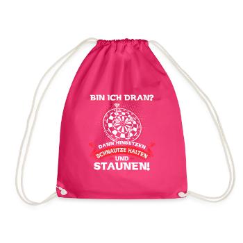 Am it my turn to sit down muzzle Hold amazement - Drawstring Bag - fuchsia - Front