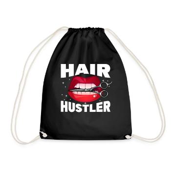 Barber Supplies Hairdresser Hair Salon Chair Barbe - Drawstring Bag - black - Front