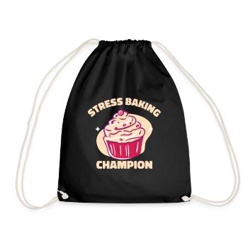 Maître Confiseur Champion de la boulangerie Pâtisseries - Sac de sport léger - noir - Devant