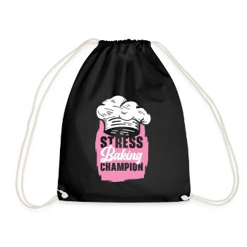 Maître Confiseur Champion de la boulangerie Pâtisseries - Sac de sport léger - noir - Devant