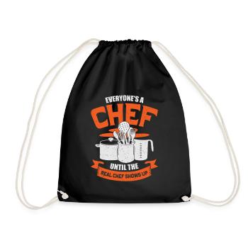 Chef Chef Profession Kitchen Chef Chef Gift - Drawstring Bag - black - Front