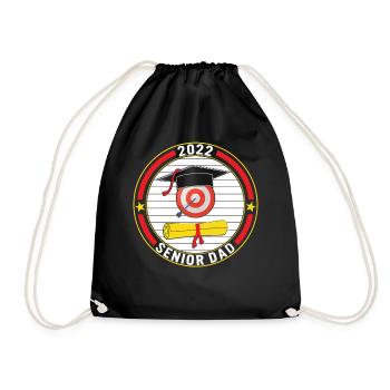 Klasse von 2022 Senior Archery Dad Graduation - Turnbeutel - Schwarz - Vorne
