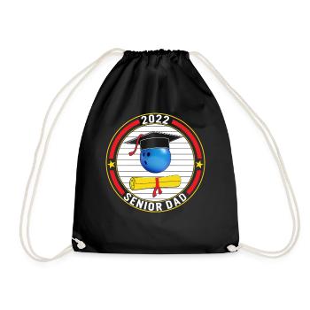 Klasse von 2022 Senior Bowling Dad Graduation - Turnbeutel - Schwarz - Vorne