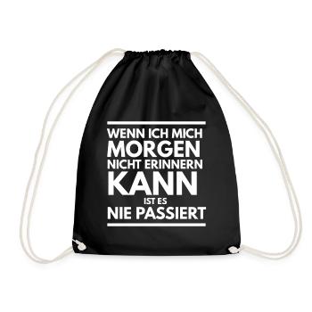 Junggesellenabschied Malle Party - Turnbeutel - Schwarz - Vorne