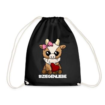 Chèvre Amour Chèvre Maman Chèvre Maman Coeur - Sac de sport léger - noir - Devant
