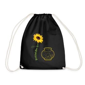 Best Fish Mom Ever - Drawstring Bag - black - Front