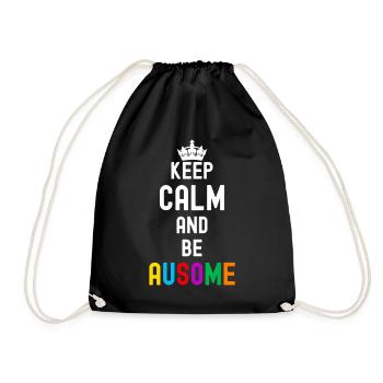 Autism - Drawstring Bag - black - Front