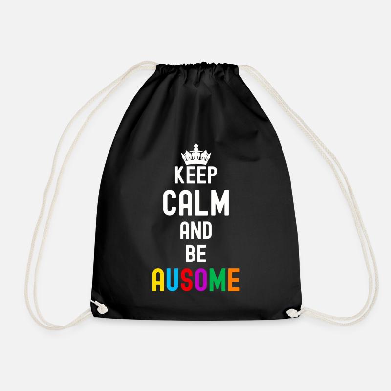 Autism - Drawstring Bag - black