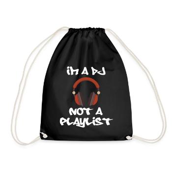 DISC JOCKEY - Drawstring Bag - black - Front
